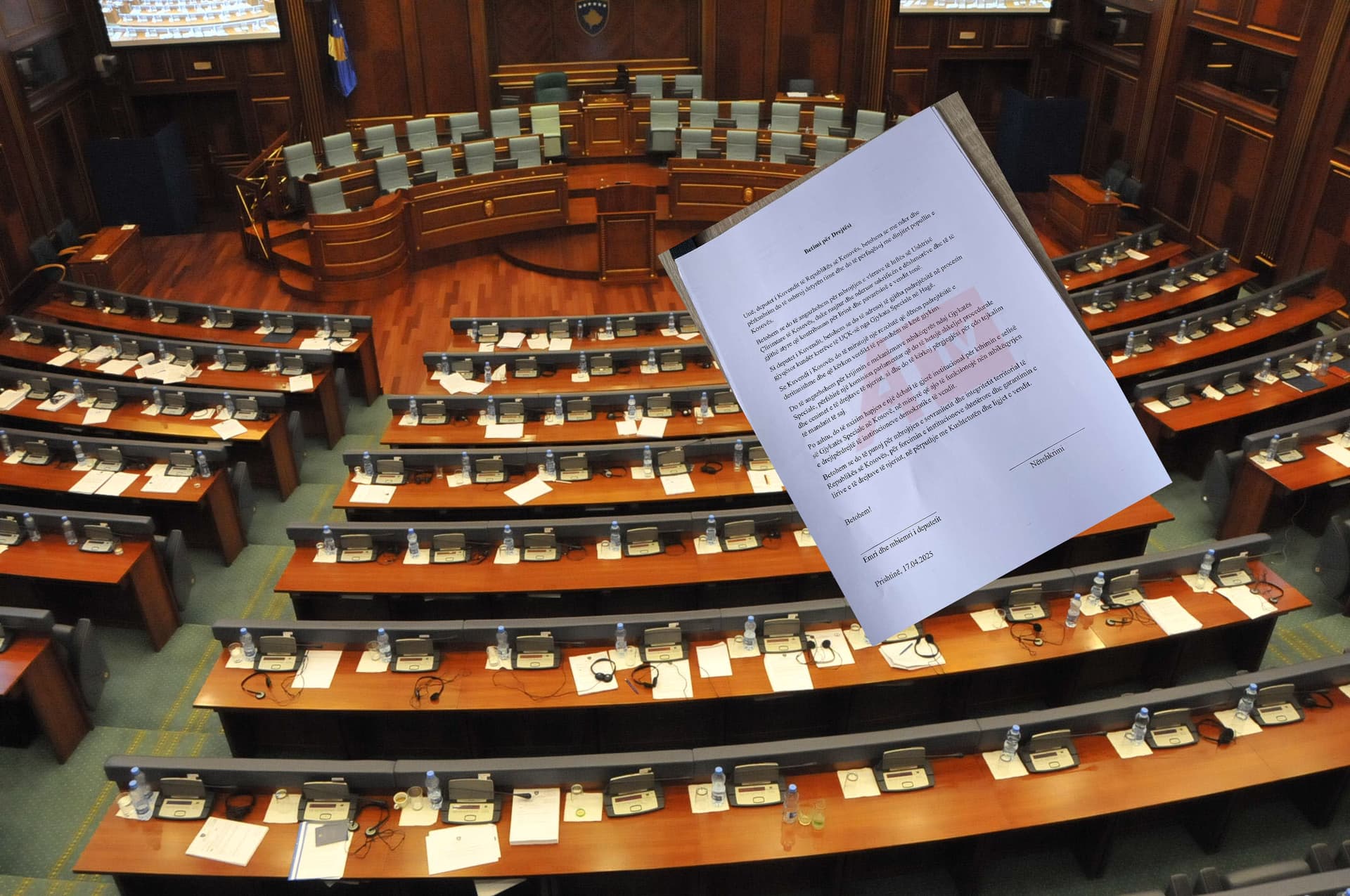 OVL-UÇK kërkon nga deputetët nënshkrimin e një betimi për drejtësi para seancës konstituive
