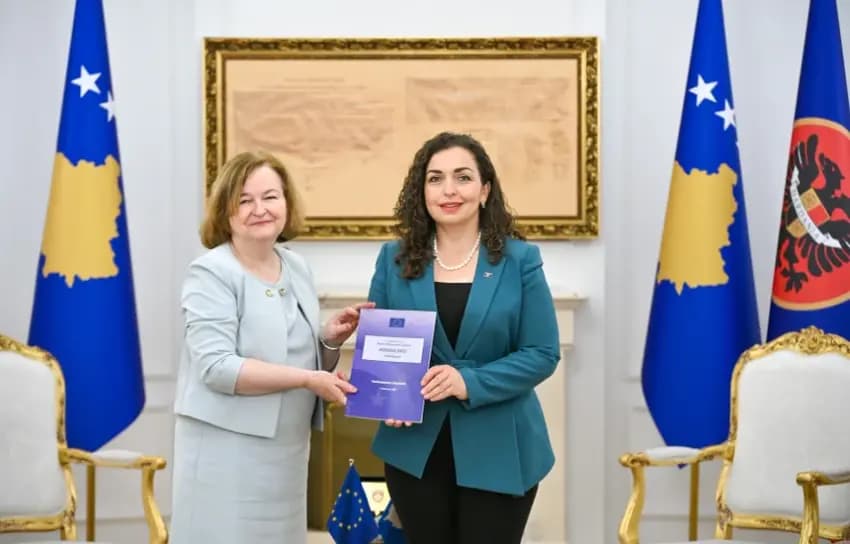 Presidentja Osmani pranoi raportin e Misionit Vëzhgues të BE-së për zgjedhjet e shkurtit