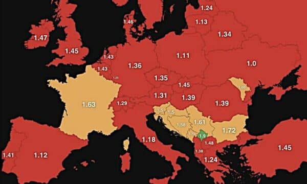 Elon Musk ndan hartën e natalitetit në Evropë, Kosova me normën më të lartë të lindshmërisë