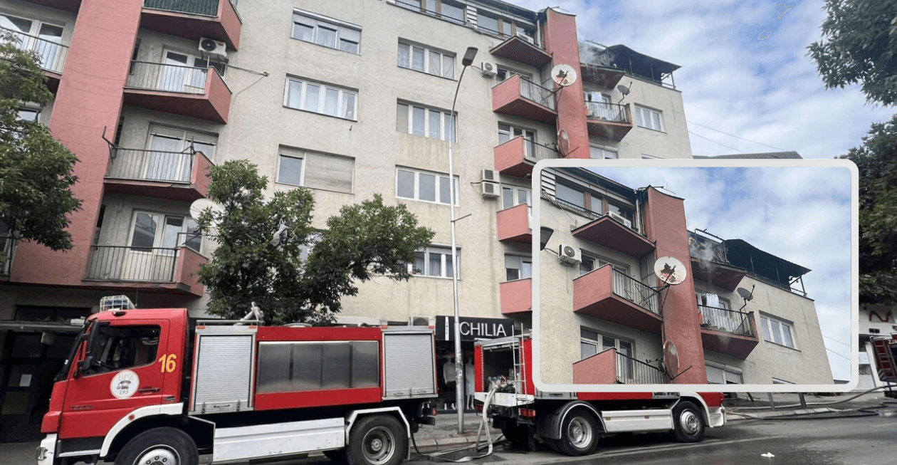 Zjarr në një banesë te “Qafa”, zjarrfikësit në vendngjarje