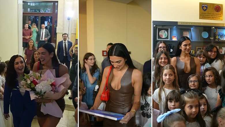 Presidentja Vjosa Osmani publikon pamje nga pritja e veçantë për Dua Lipën në Presidencë
