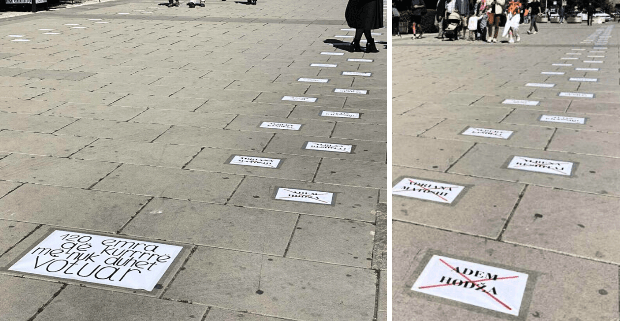 “Walk of Shame” – Aksion simbolik me 120 emra deputetësh kundër bllokadës politike në Kosovë