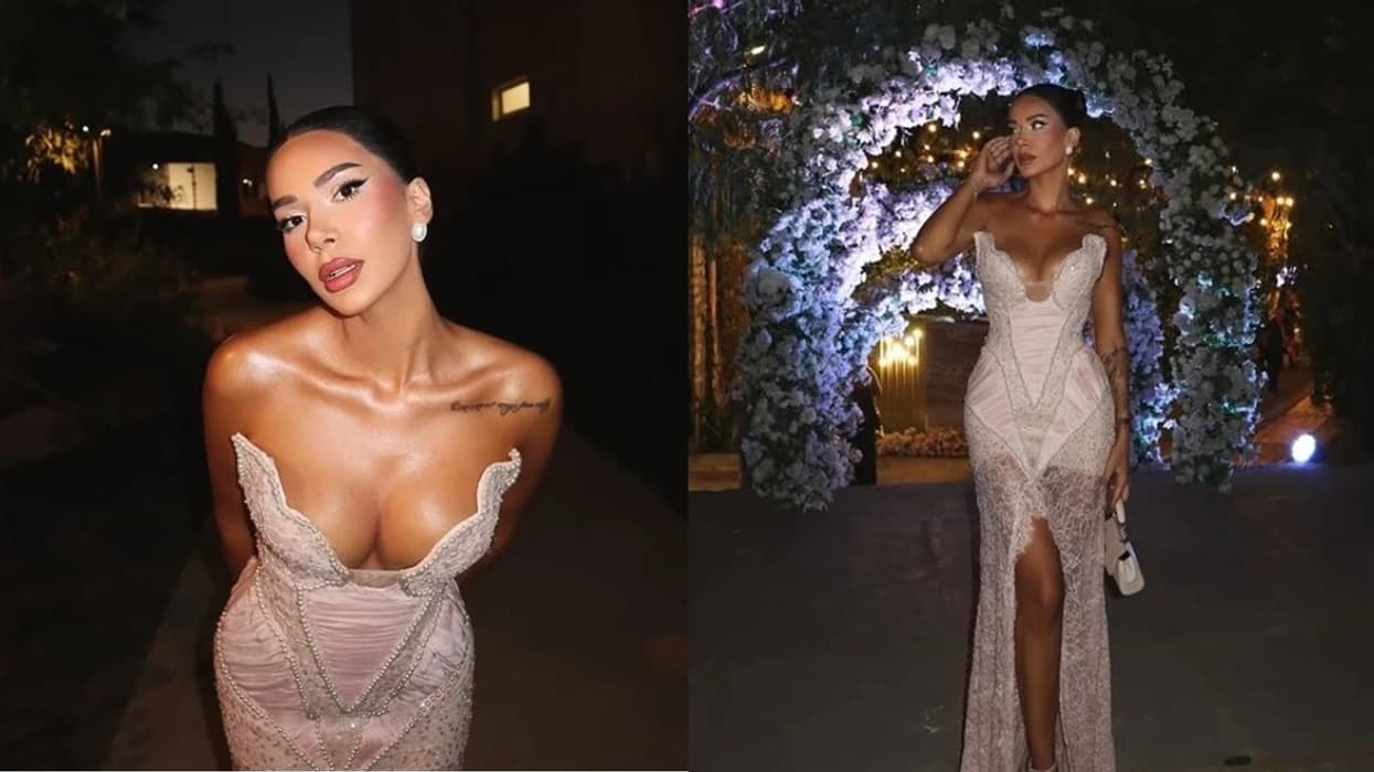 Efi Dhedhes shkëlqen me një paraqitje elegante në një dasmë