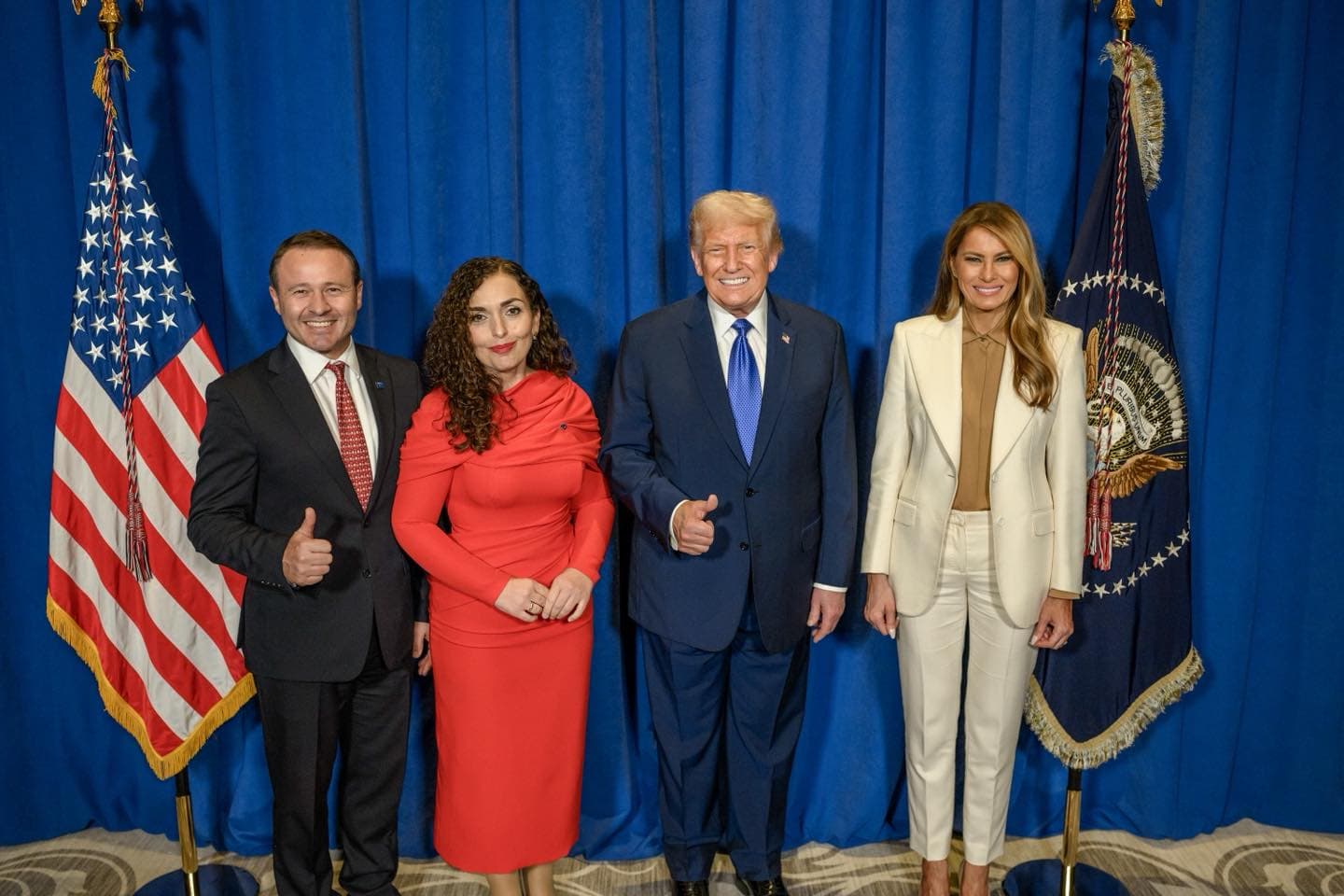 Osmani takohet me Trump: Kosova, gjithmonë në anën e demokracisë