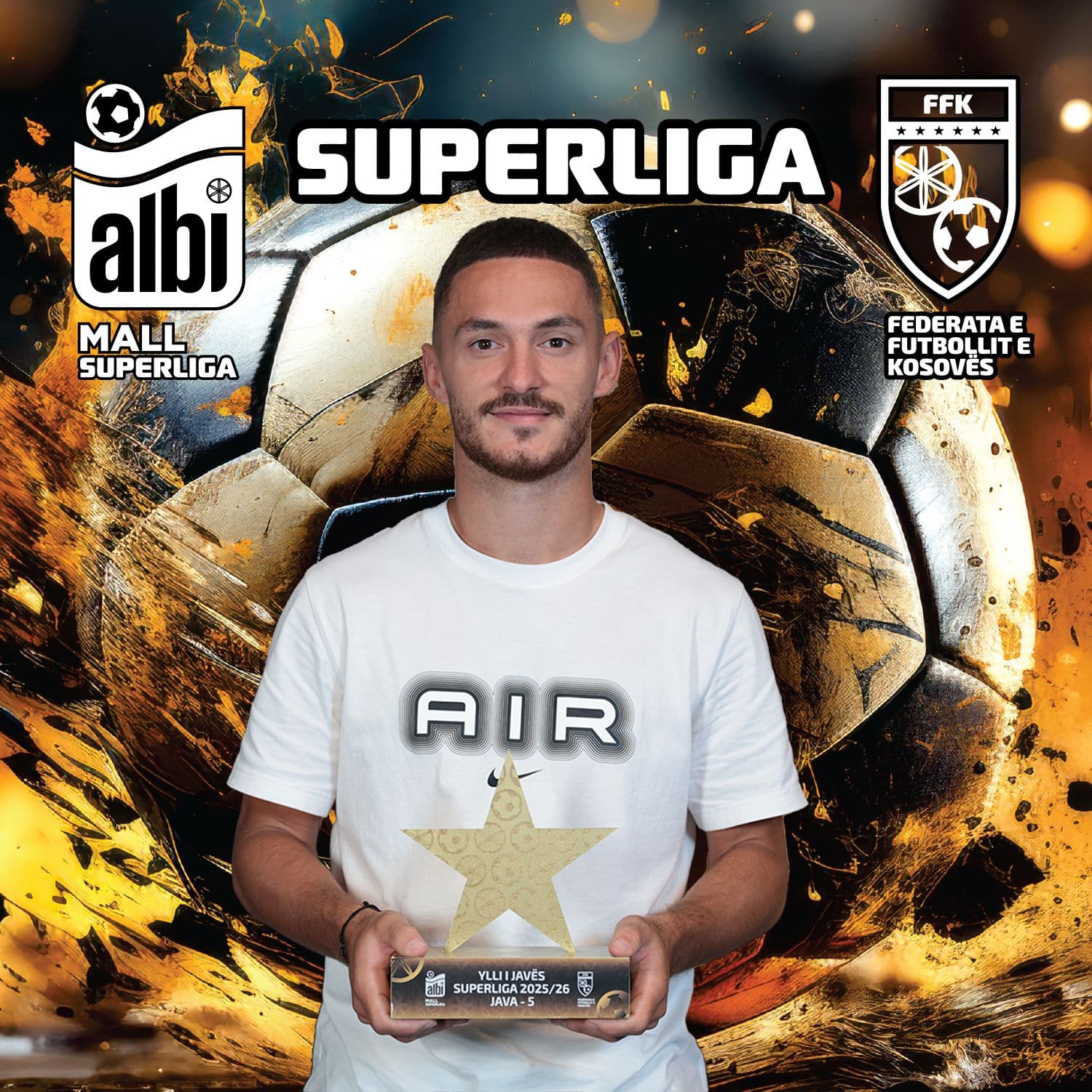 Robert Rrahmani shpallet “Ylli i Javës” në Superligë pas golit vendimtar ndaj Ferizajt