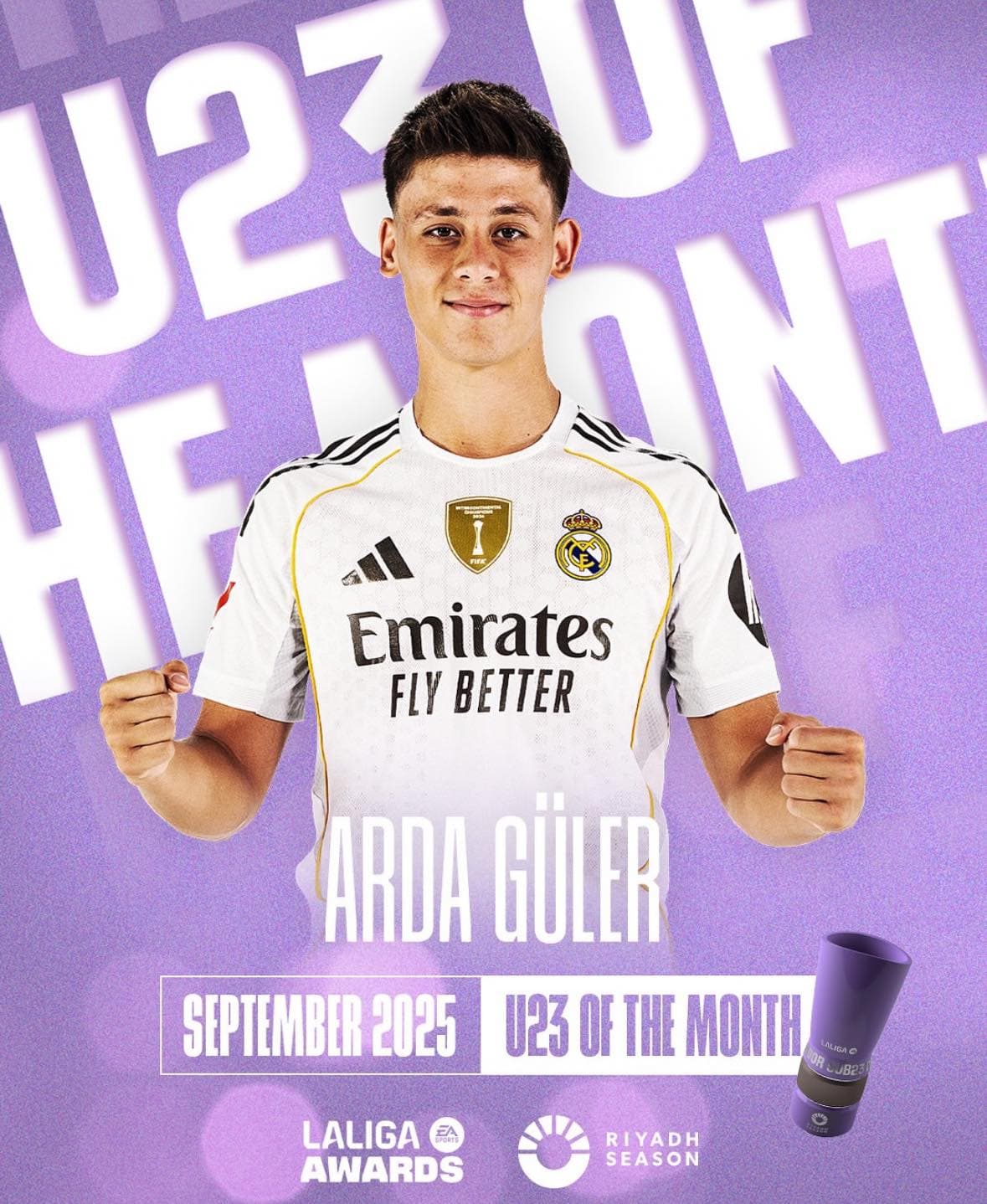 Arda Güler shpallet Lojtari i Muajit U-23 në La Liga