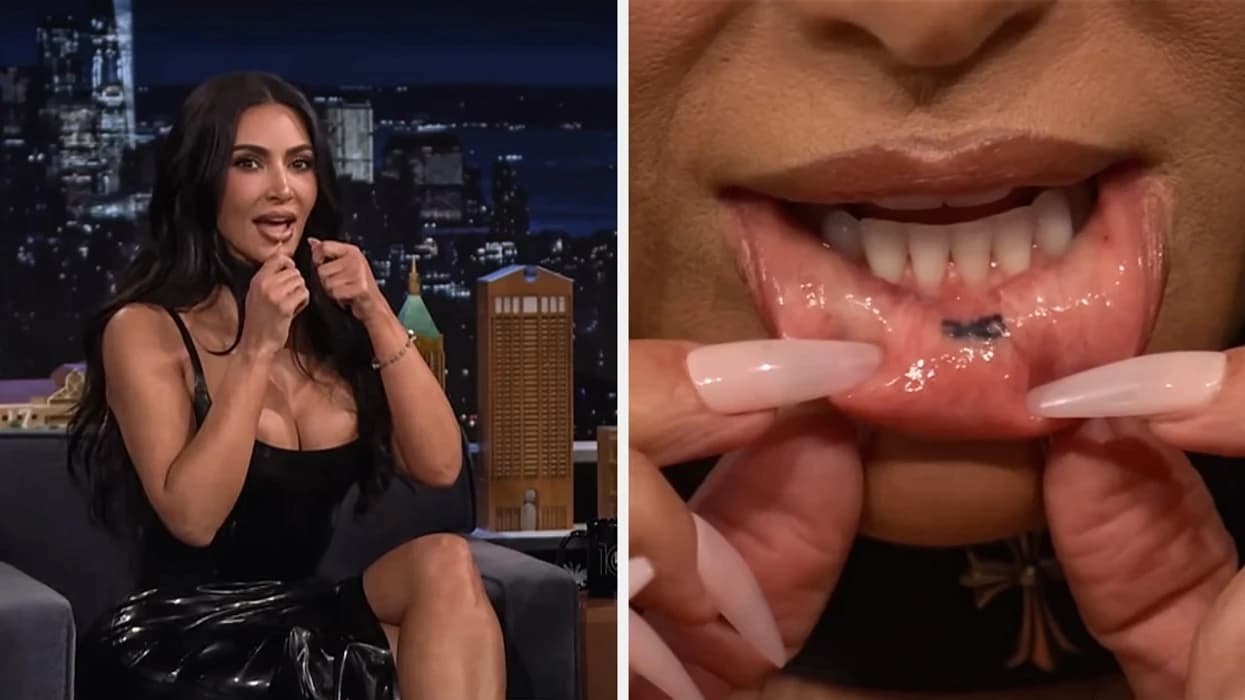 Dikur deklaronte se “të bësh tatuazh është si t’i vendosësh një tiketë Bentleyt” – sot Kim Kardashian tregon tatuazhin e fshehur nën buzë