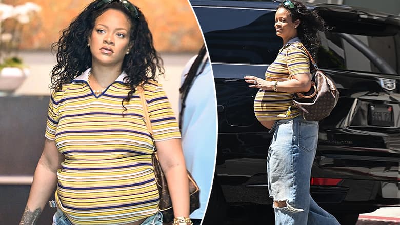 Rihanna ekspozon barkun e rrumbullakosur ndërsa endet rrugëve të Los Angeles