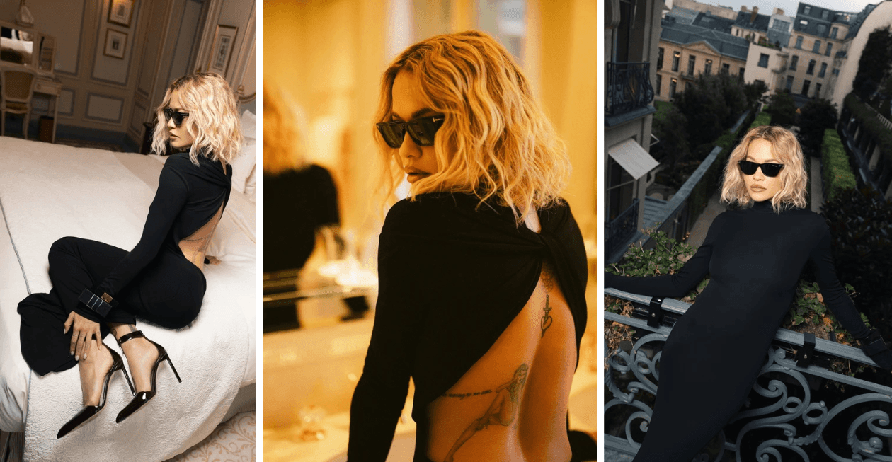 Rita Ora me stil unik në Francë, publikon të tjera fotografi nga paraqitja elegante në Javën e Modës në Paris