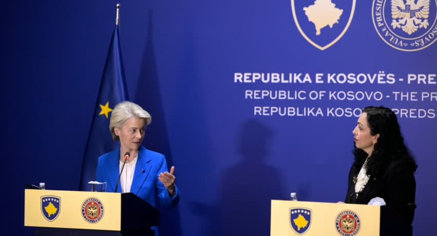 Vizita e Von der Leyen në Kosovë, në agjendë takimi me presidenten Osmani e kryeministrin Kurti