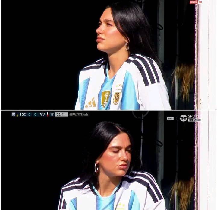 Dua Lipa ndjek nga afër “Superclasicon” në Argjentinë dhe merr fanella nga River Plate e legjenda Riquelme