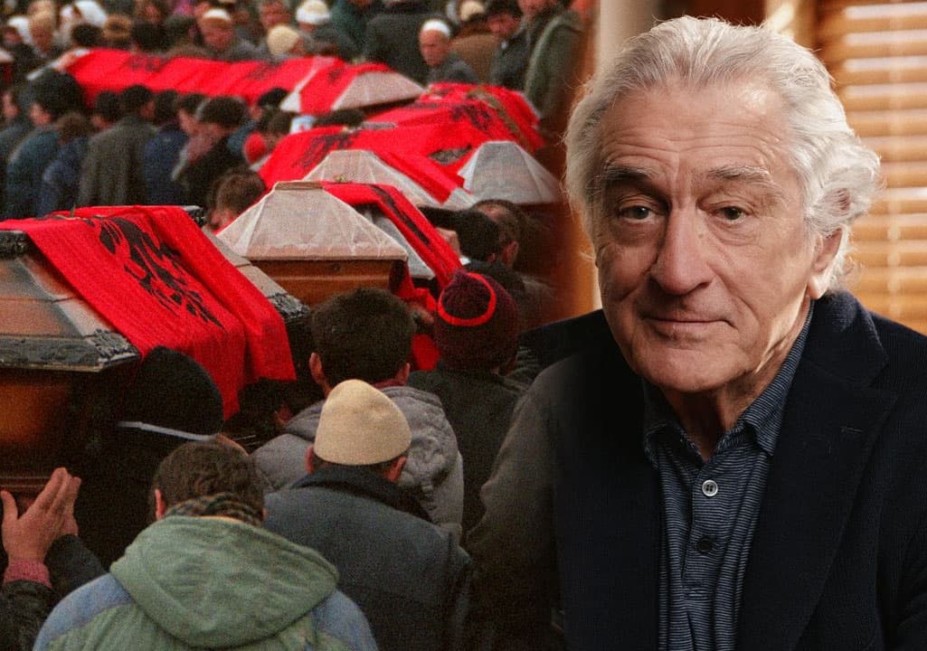 Legjenda e kinemasë, Robert De Niro pjesë e filmit ndërkombëtar për Reçakun dhe luftën në Kosovë