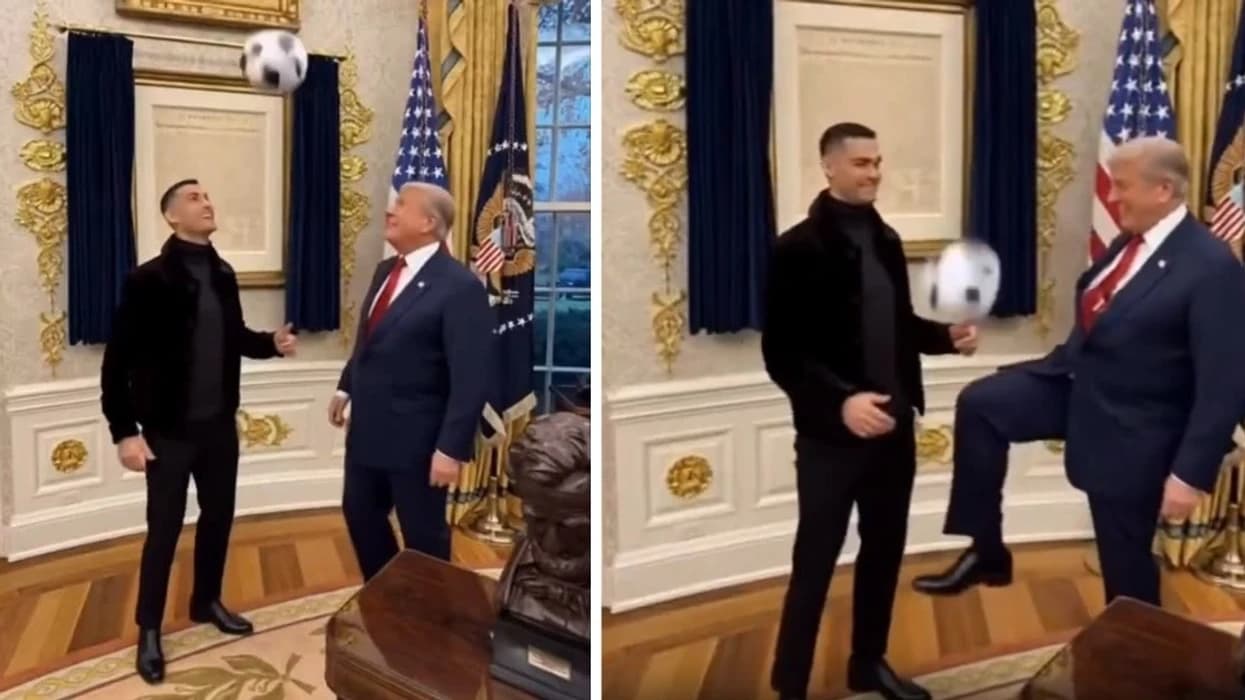Trump “luan futboll” me Ronaldon në Zyrën Ovale