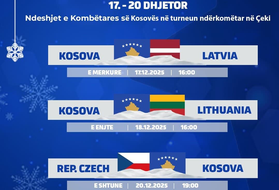 Turneu ndërkombëtar në Çeki, orari i ndeshjeve të Kosovës në futsal