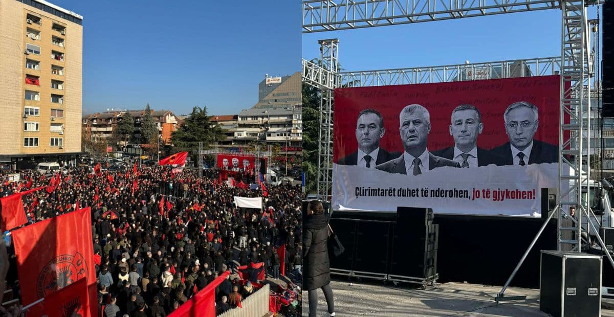 “Çlirimtarët duhet të nderohen, jo të gjykohen” – mesazhi i protestës në Shkup