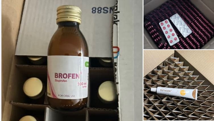 Produkte farmaceutike të padeklaruara janë zbuluar në Doganë, me vlerë rreth 49 mijë euro