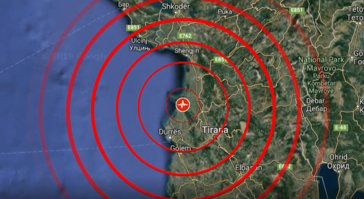 Lëkundet sërish Shqipëria nga tërmeti