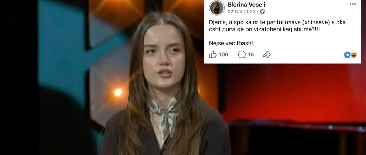 “90% i kanë kështu, po m’gërrdisin…” – Blerina Veseli kritikon meshkujt për xhinset e ngushta