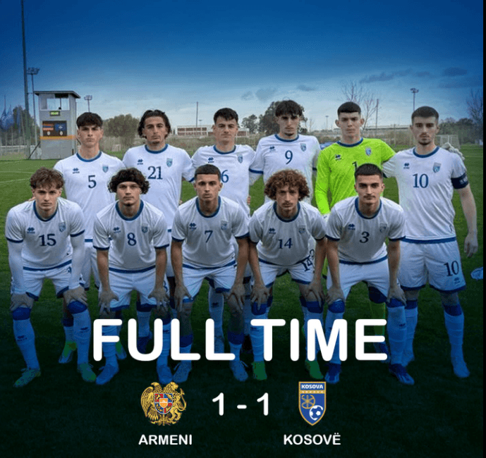 Kosova U19 lëshon fitoren në fund, Armenia shpëton me penallti