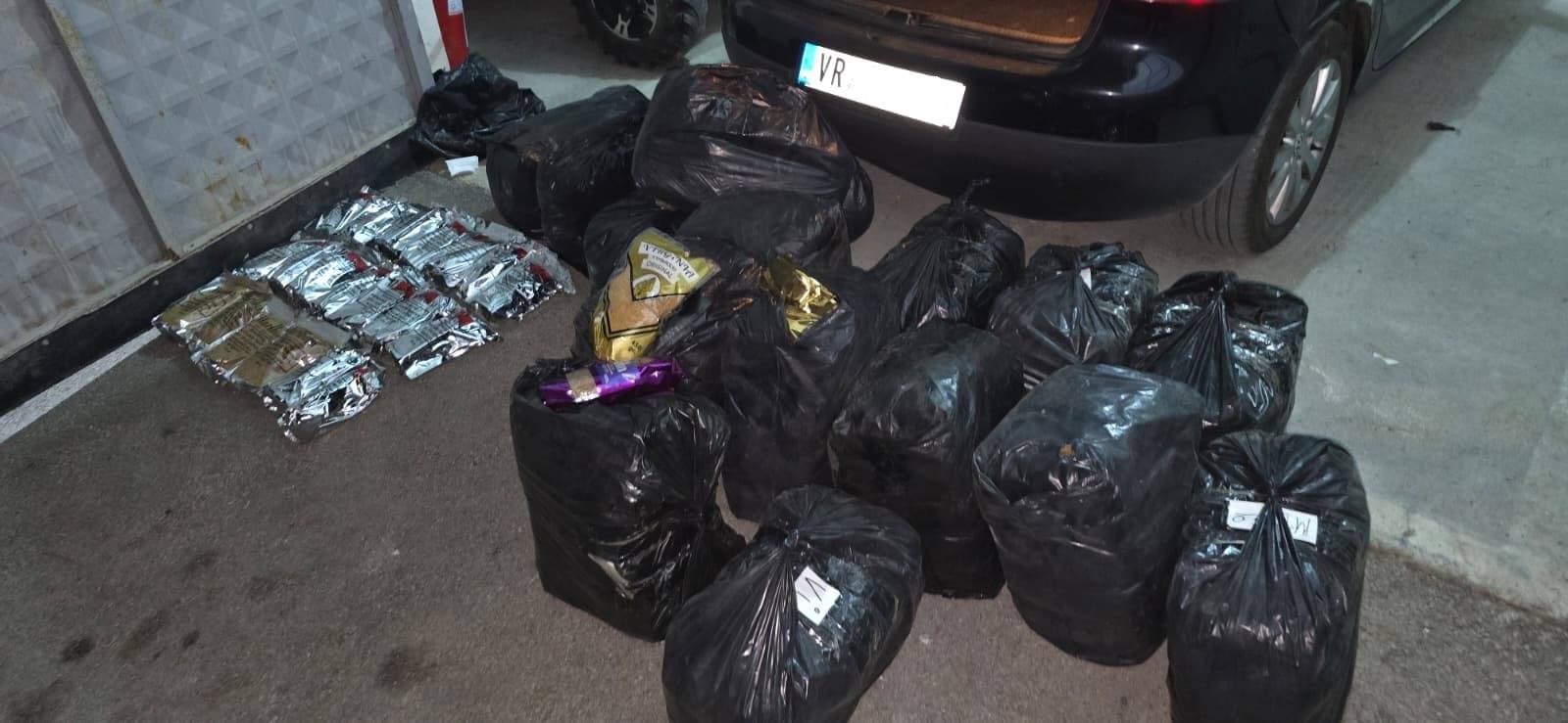 Parandalohet kontrabandimi i rreth 150 kilogramëve duhan nga Serbia