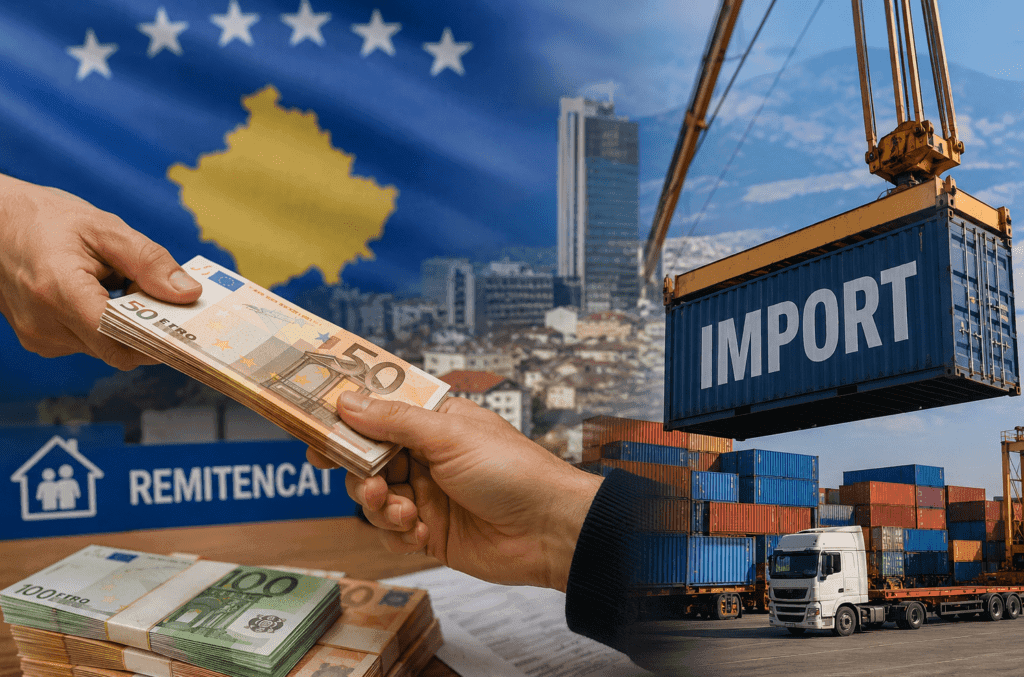 Kosova mbahet nga importet dhe remitencat: 1.5 mld import, 313 mln nga diaspora