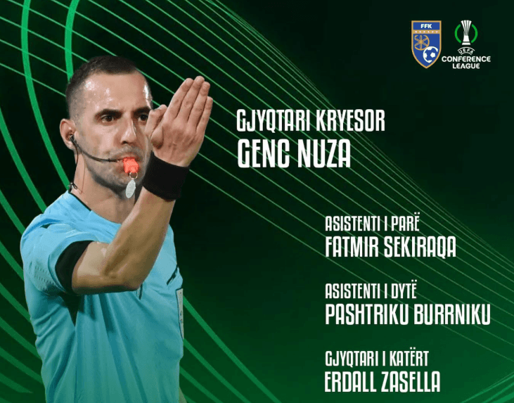 UEFA u beson sërish gjyqtarëve kosovarë të ndajnë drejtësinë në Ligën e Konferencës