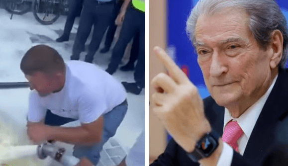 Sali Berisha ia huq me protestën e fermerëve të Kosovës, e paraqet si protestë në Shqipëri