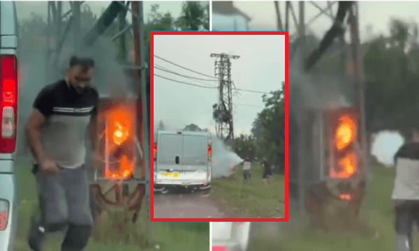 Punëtorët parandalojnë më të keqen, shuajnë zjarrin në një trafo në Podujevë