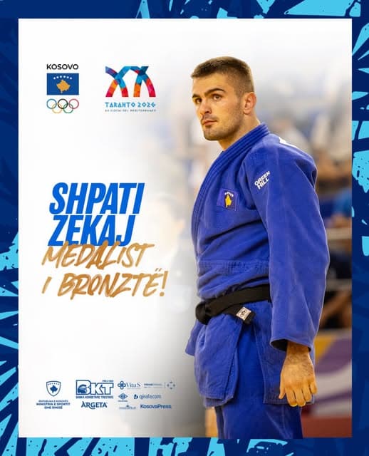 Shpati Zekaj fiton medaljen e bronztë për Kosovën në “Taranto 2026”