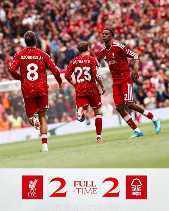 Liverpooli ndalet nga Nottingham Forest, barazim 2-2 në “Anfield”