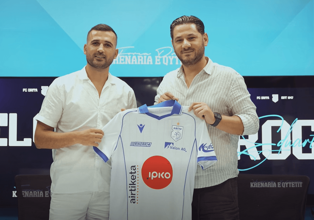 Drita godet në merkato, kampioni i Kosovës zyrtarizon Eduart Rrocën