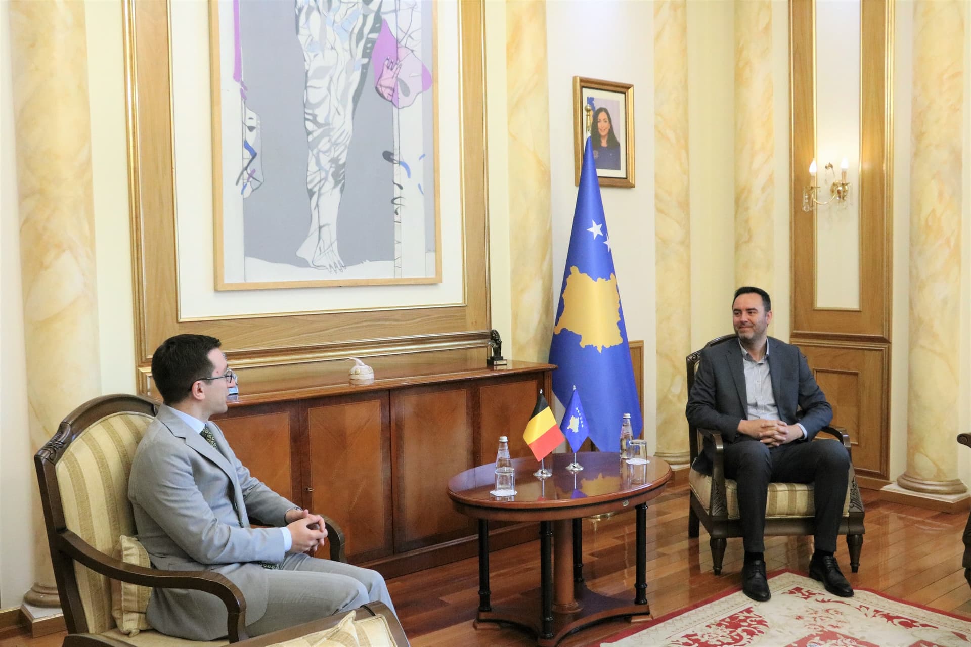Konjufca priti në takim Shefin e Zyrës Belge, Julien Sassel