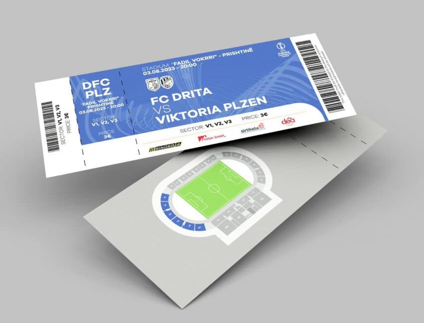 Sot dalin në shitje biletat për ndeshjen Drita – Viktoria Plzen