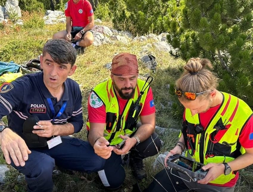 Shërbimi i Kërkim të Shpëtimit Malor nga Kosova në kërkim të turistit lituanez