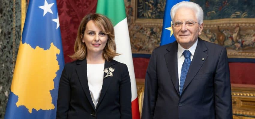 Ambasadorja Nita Shala i dorëzon letrat kredenciale te presidenti italian
