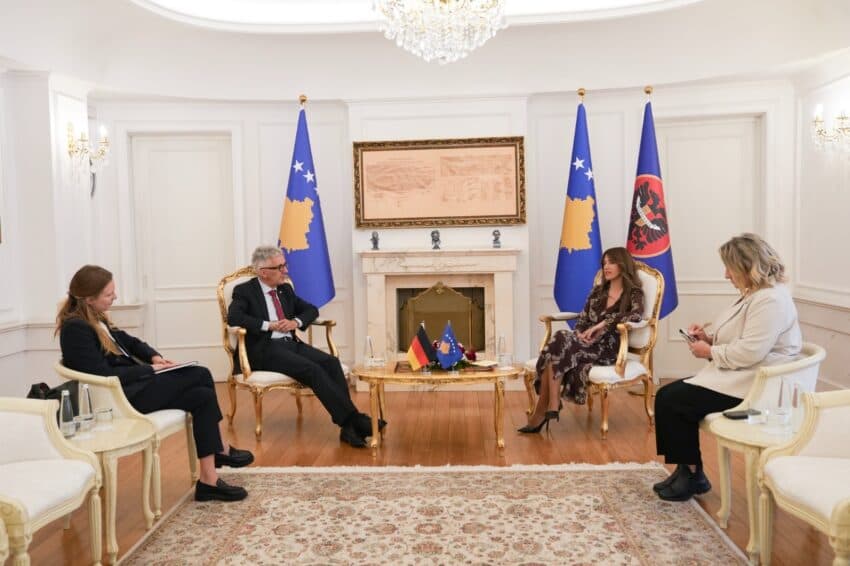 Haxhiu pret në takim ambasadorin e Gjermanisë, diskutojnë për partneritetin strategjik mes të dyja vendeve