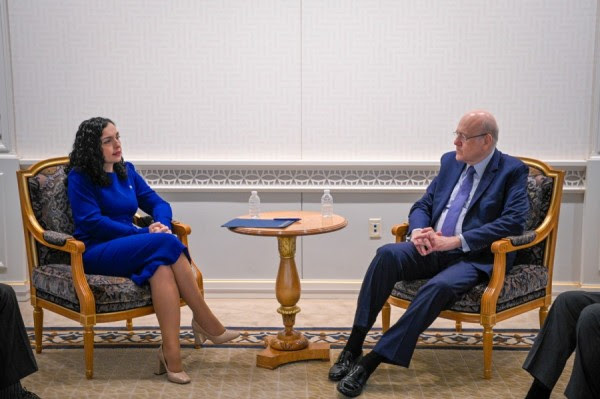 ​Osmani takon kryeministrin e Libanit, flasin për zhvillimet e fundit në Kosovë