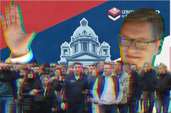 Bashkëpunëtori i Belivukut udhëhoqi simpatizantët e SNS së në tubimin parazgjedhor të Vuçiqit