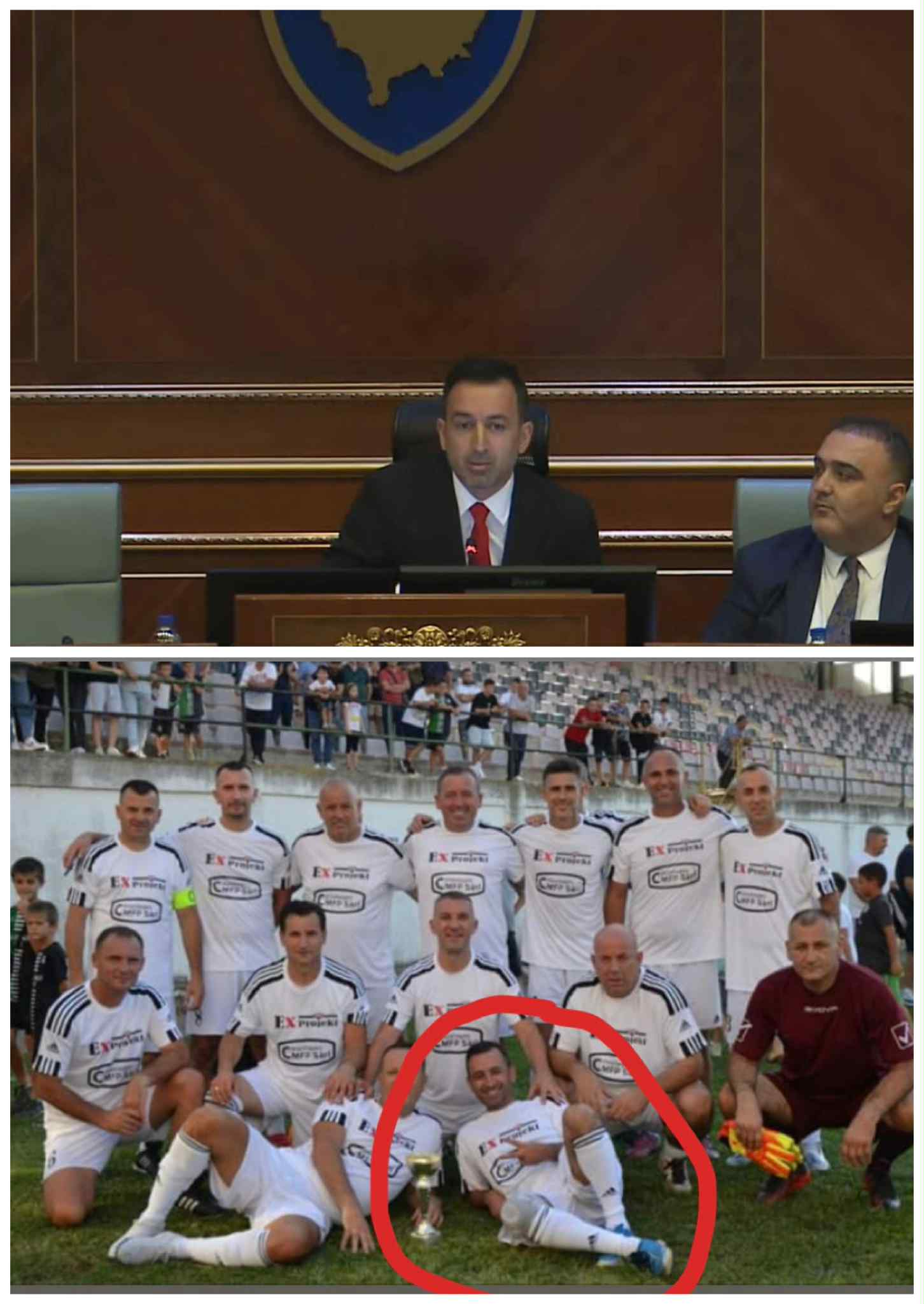 Dimal Basha  nga fusha e futbollit në krye të Parlamentit