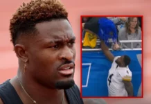 Lojtari i “Steelers” DK Metcalf, shpërthen në Detroit, dyshohet se goditi një tifoz të “Lions”