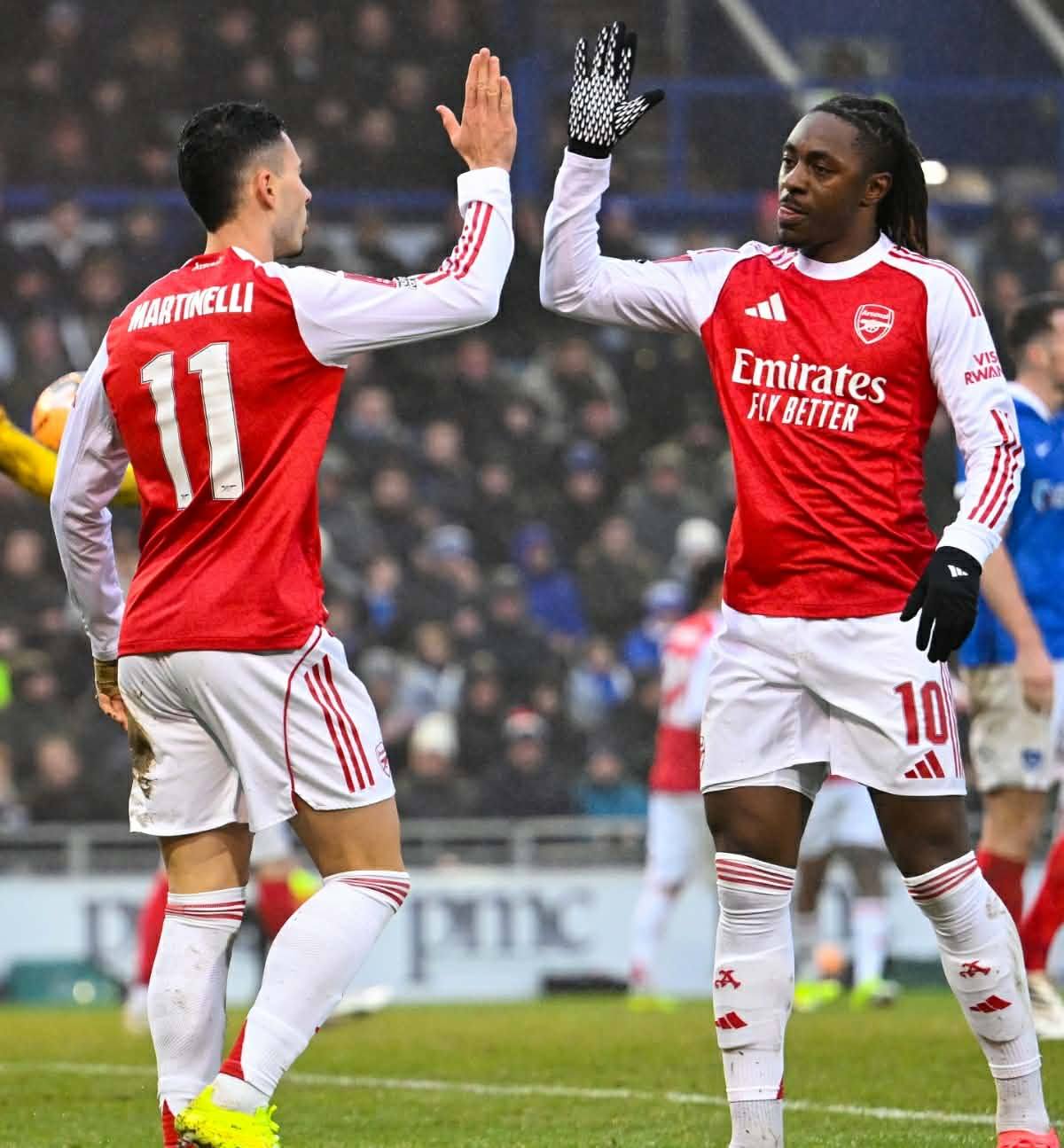 Arsenal siguron kalimin në raundin tjetër të FA Cup kundër Portsmouth Gabriel Martinelli shkëlqen me hattrick