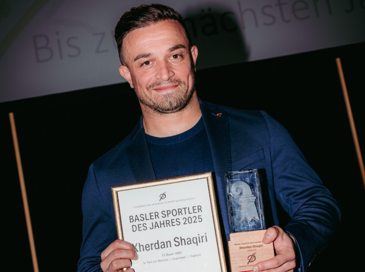 Xherdan Shaqiri shpallet lojtari më i mirë i vitit 2025 te Baseli