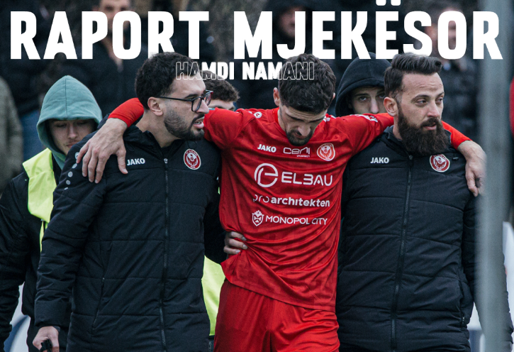 SC Gjilani në shqetësim  Hamdi Namani mbyll sezonin pas dëmtimit të rëndë