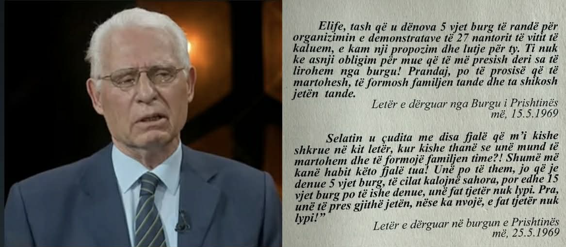 Dashninë s e mposht kurrgjë  as burgu    Kjo është letra prekëse e Selatin Novosellës që ia shkroi të fejuarës dhe ky ishte premtimi i saj