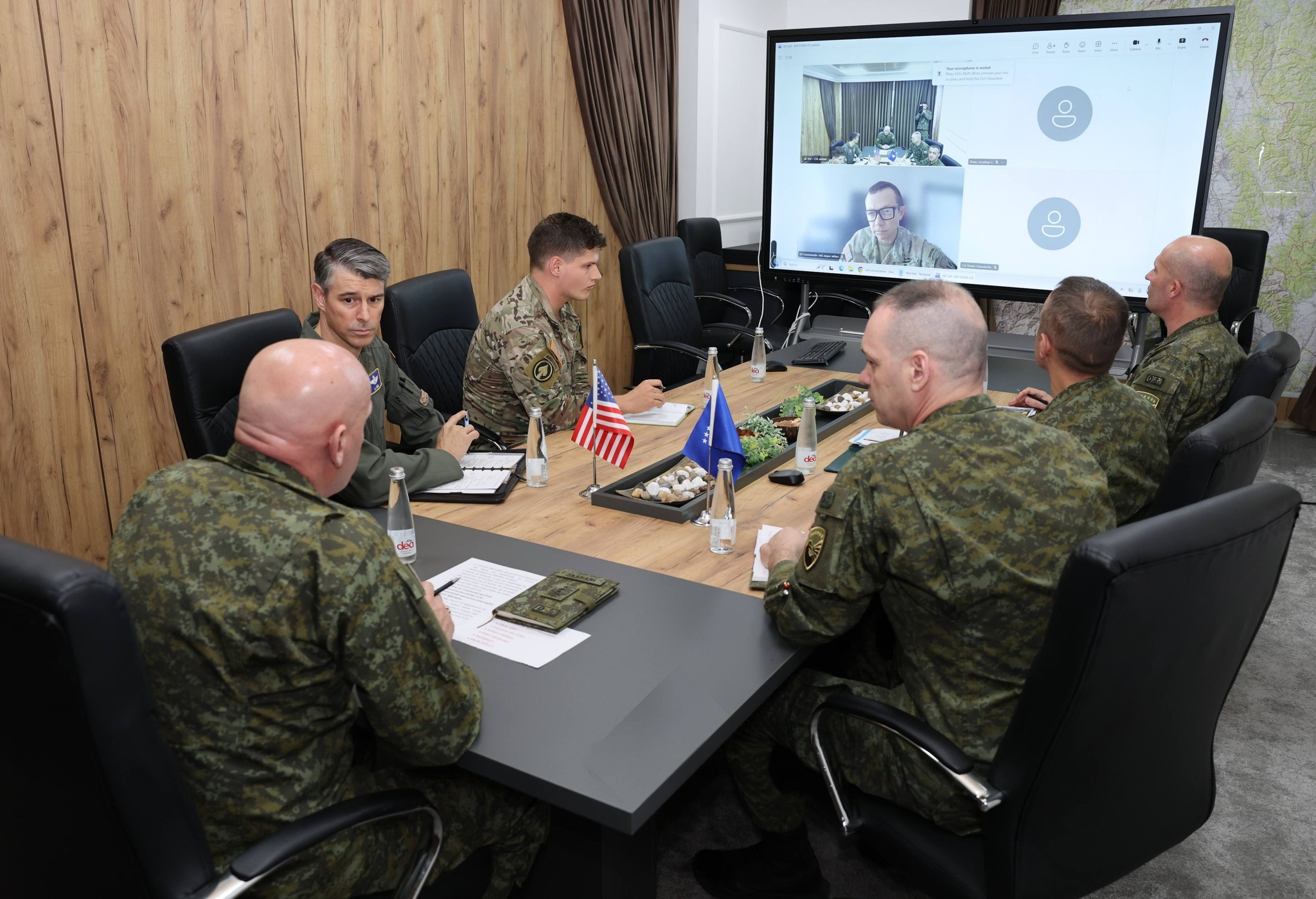 Komandanti i FSK së realizoi një videokonferencë me komandantin e Forcës Ndërkombëtare Stabilizuese  ISF  për Gazan