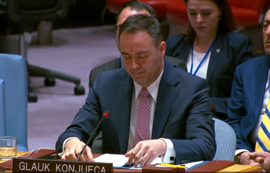 Konjufca në Këshillin e Sigurimit të OKB së  Serbia të përballet me realitetin dhe ta njohë Kosovën si shtet të pavarur e sovran