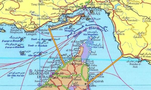 Garda Revolucionare Iraniane publikon hartën e re të Gjirit Persik  ja kufijtë e ri në Hormuz