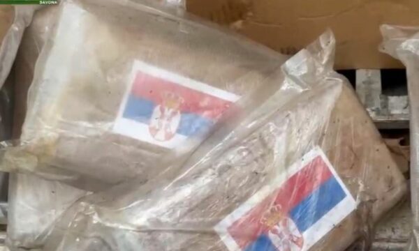 Ishin fshehur në paleta bananesh    Kapet kokainë në Itali  brenda pakove flamuri serb